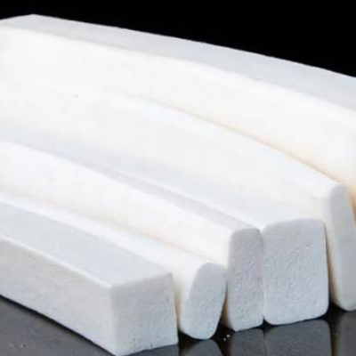 White Silicone Sponge Strip 10mm x 50mm Closed Cell Rubber Foam High Temperature Seal