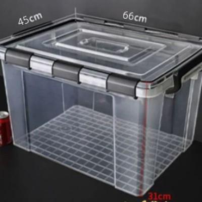(65LITRE)Anti-Humidity Storage Box Stackable Strong Storage Container Box Stackable Storage Organizer  66X45X31CM