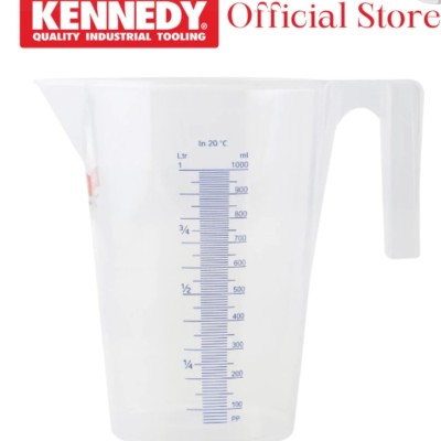 KENNEDY 0.25L 0.5L 1L 2L 3L 5L Polypropylene Measure Compatible with Oil Petrol Water KEN5405500K 520 540 560 580 600K