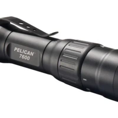 Pelican 7600 Three-Color Rechargeable Tactical Flashlight (Black)