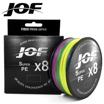 JOF Super PE X8 Upgrade PE 8 Braid Fishing 500M PE Line 15LB-100LB High Quality Goods