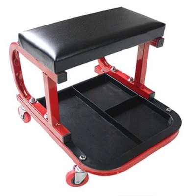 Rolling Creeper Seat Garage Workshop Seat Padded Mechanic Stool
