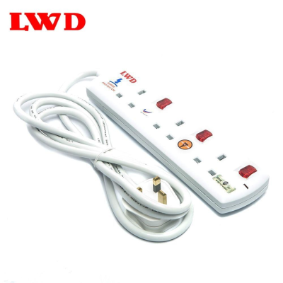 Extension Power Socket 3 Pin 4 Gang With SIRIM (2.0M)