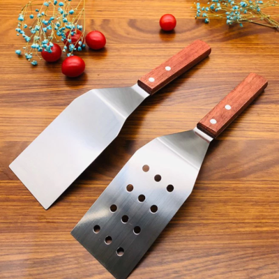 *Stainless Steel Cooking Shovel (Square with holes)