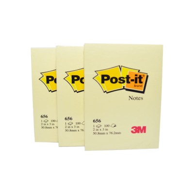 3M 656 (2" X 3") Post It Notes-Yellow