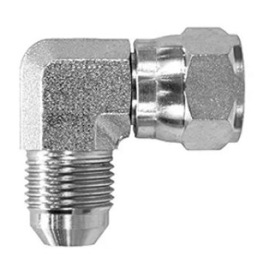 1.5 16 JIC 90 Degree Compact Elbow - Male x Swivel Female Adaptor