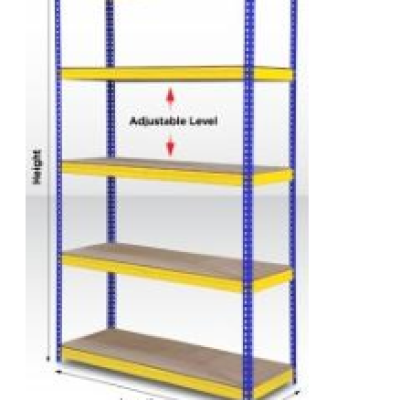 5 Level Boltless Rack W900 x D300 x H1830mm