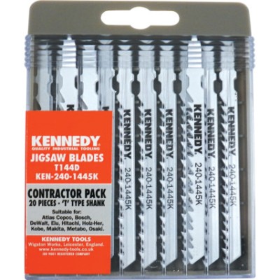 *Kennedy 20pc Jigsaw Blades, Contractors Sets - KEN2401445K