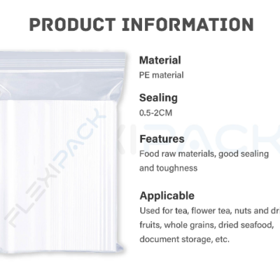 *CZ14 Zip Lock Plastic Bag [100 Pcs] - CZ16 -- 26cm X 38cm (10.23"x14.96")