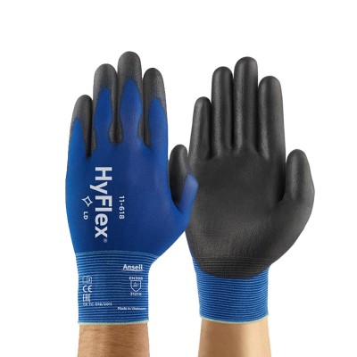 Ansell HyFlex 11-618 Blue General Purpose Work Gloves [1dz]