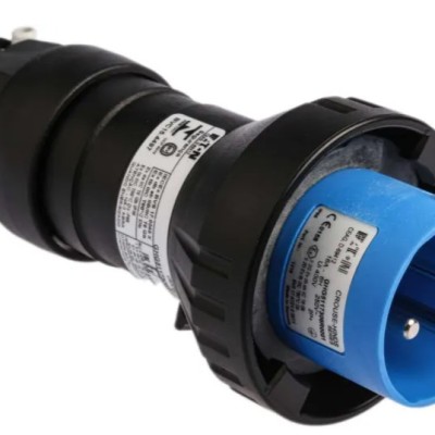 Eaton IP66 Blue Cable Mount 2P + E Power Connector Plug ATEX, Rated At 16A, 240 V