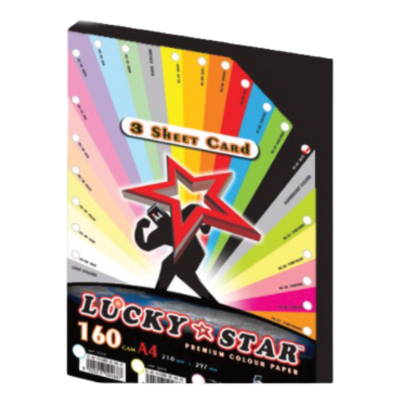 PAPER COL A4 160GSM 100'S BLACK 401 L STAR