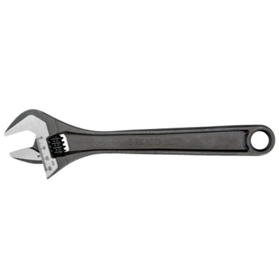 Bahco Adjustable Spanner, 305 mm Overall, 34mm Jaw Capacity, Metal Handle