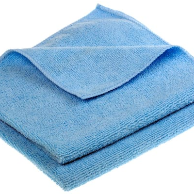 RS PRO Microfibre Cloth Blue Microfibre Cloths for Dry, Cleaning, Dry Use, 400 x 400 mm (10pcs pack)