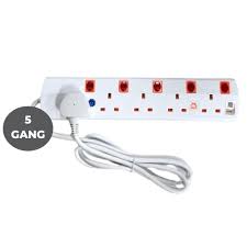 5 GANG EXTENSION SOCKET, 3MTR (DELIVERY TO LABUAN AREA ONLY)