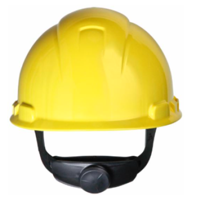3M H-702R YELLOW Hard Hat with SHELL Logo & Chinstrap