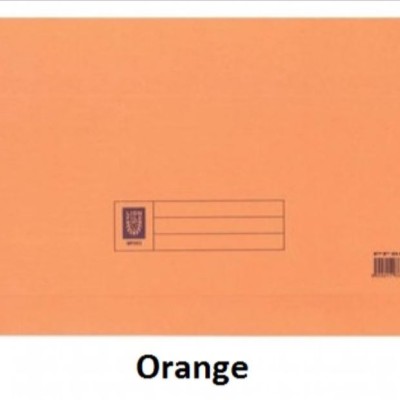 LION Pocket File Manila Card orange