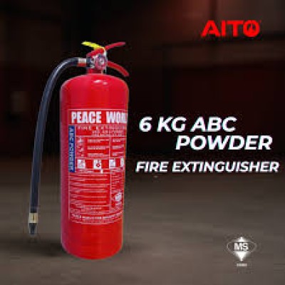 6 KG ABC Dry Powder Fire Extinguisher (Include Bomba Sticker)