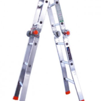LADDER, FOLDING HEAVY DUTY ALUMINUIM LADDER, 6ft - "A" HEIGHT