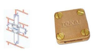 TOKAI Copper Square Tape Clamp 25mm x 3mm TK220