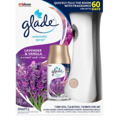 *GLADE Autospray Starter With Refill 175g | Room Fragrance | Air Freshener - Lavender Starter