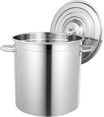 STAINLESS STEEL STOCK POT, SIZE: 35CM(D) X 23CM (H), 21L