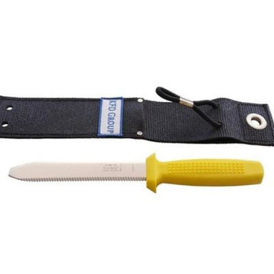 KNIFE, RIGGERS KNIFE C W LEATHER SHEATH