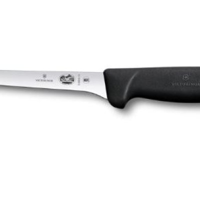 VICTORINOX Fibrox Boning Knife Cooking Knife Kitchen Knife (12cm Narrow Curved)