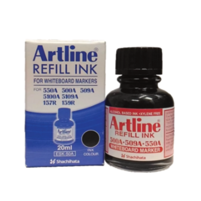 Artline Refill Ink for Whiteboard Marker 500A, 509A & 550A - 20ml BLACK