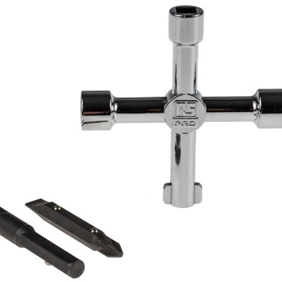 RS PRO Diecast Zinc 5-way Control Cabinet Key