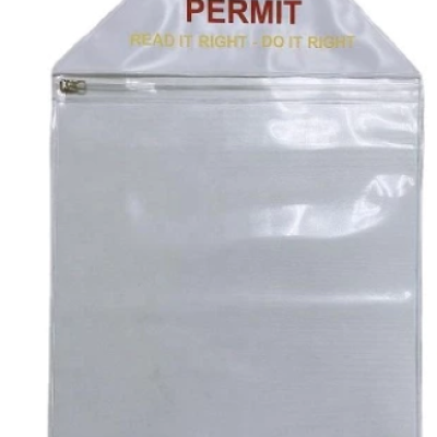 Permit Holder PTW PVC Ziplock & Waterproof Work Permit Holder