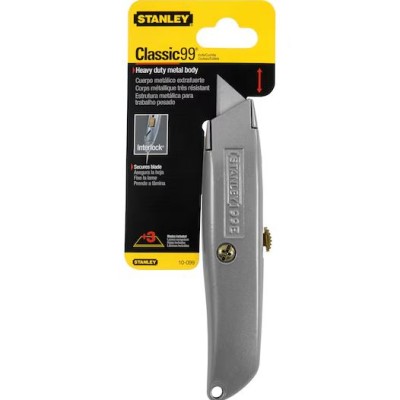 KNIFE, UTILITY KNIFE, RETRACTABLE BLADE, 6 1 8"