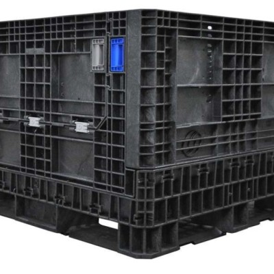 COLLAPSIBLE BULK CONTAINER C W TOP COVER SIZE : 45IN X 48 IN X 34 IN