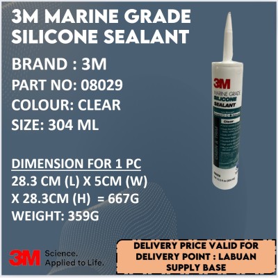 3M MARINE GRADE SILICONE SEALANT - 08029