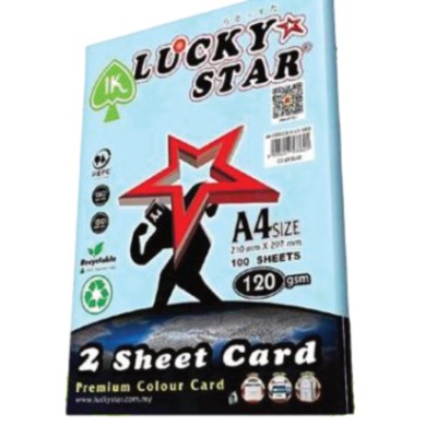 PAPER COL A4 120GSM 100'S BLUE 120 L STAR