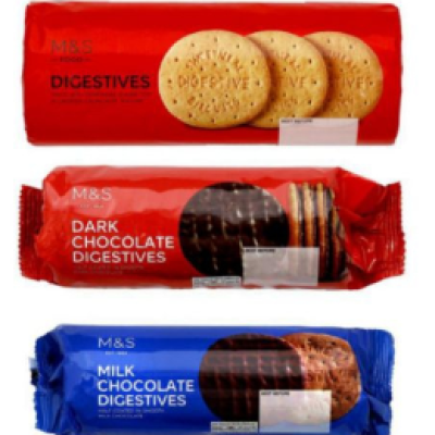 Marks & Spencer (M&S) Digestive Biscuits - Milk Chocolate
