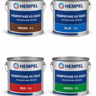 High-Gloss Polyurethane Paint (Hempathane HS 55610) Green 5L