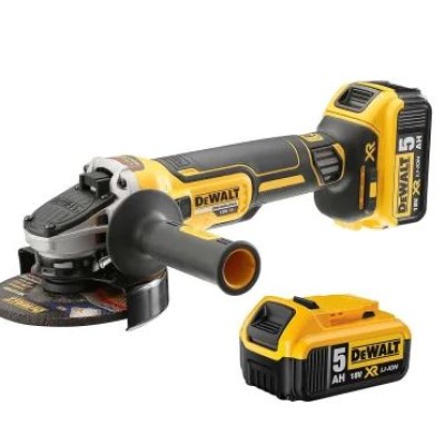 DEWALT DCG405P2-GB 125MM CORDLESS ANGLE