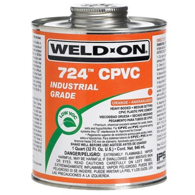 *Weld-On 724 CPVC Solvent Cement Med Set Grey