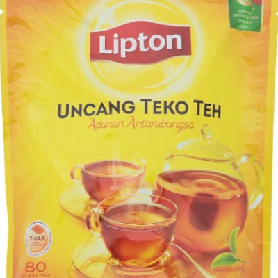 Lipton Uncang Teko Tea -Teapot Pouch Black Tea 80 Tea Bags 160g