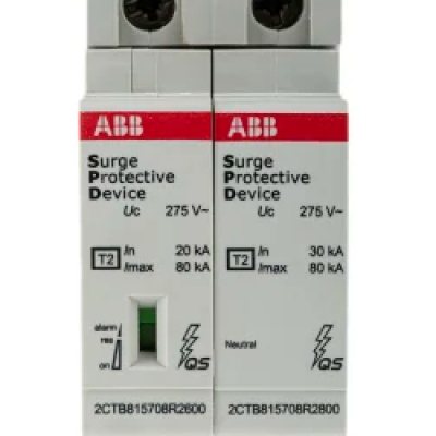 ABB OVR Surge Protection Device 2CTB815708R0200 275 V Maximum Voltage Rating 80kA Maximum Surge Current