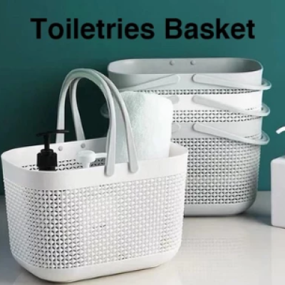 Bathroom Basket Portable Bath Basket Shower Basket Plastic Basket Toiletries Basket Storage Basket Mandi Household