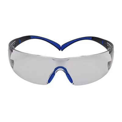 3M SF407SGAF-BLU SecureFit 400 Safety Glasses, Smoke PC Lens