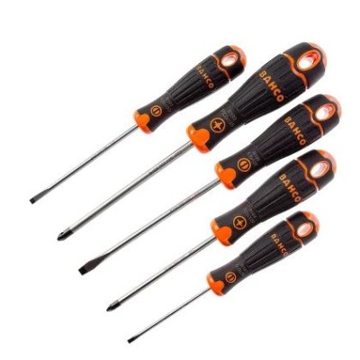 *Bahco B219.015 Pozidriv; Slotted Screwdriver Set, 5-Piece