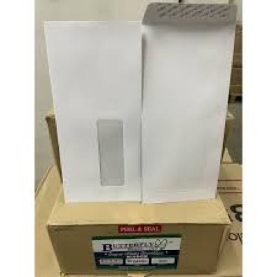 Butterfly White Envelope 4.5" x 9.5" 114mm x 240mm (1 box 500pcs)