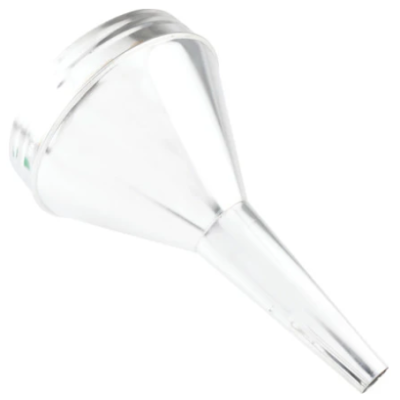 FUNNEL, TIN PLATED FUNNEL, 8"