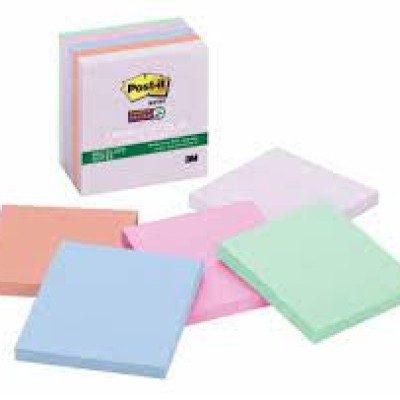 3M 654 Multicolor Post-It Note Pad  (3" x 4")