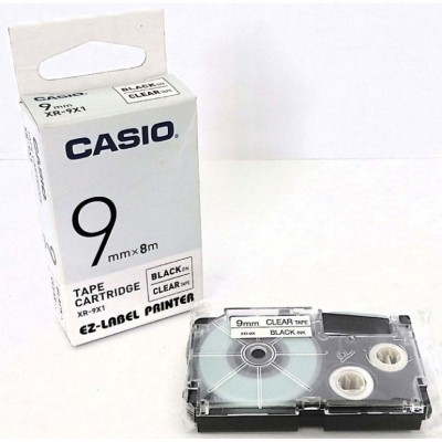 CASIO EZ-LABEL TAPE 9MM (CLEAR)