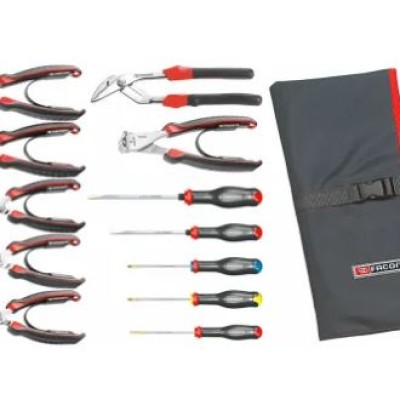 Facom 12 Piece Maintenance Tool Kit with Roll