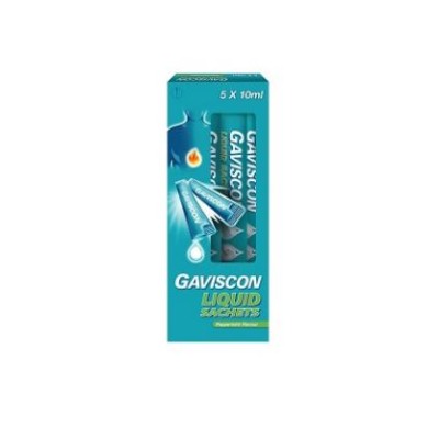 Gaviscon Peppermint Sachet Liquid 5s x 10ml